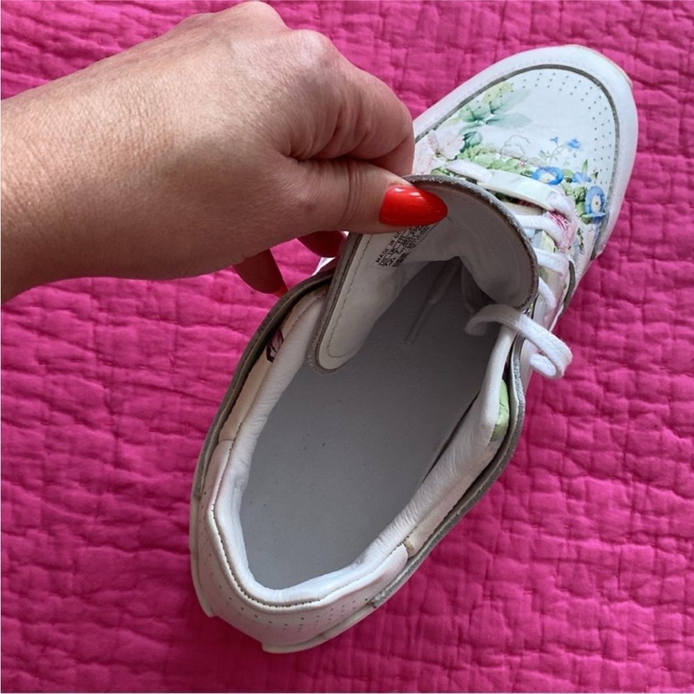Adidas x Meissen leather floral sneakers, men 7,5 - Picture 9 of 10
